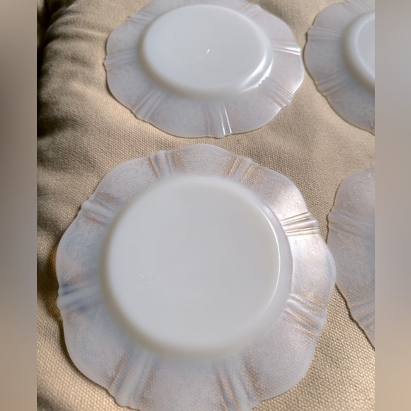 Vintage Macbeth-Evans American Sweetheart Opulent Glass Salad Plate.Set of 4-6in - Picture 3 of 8